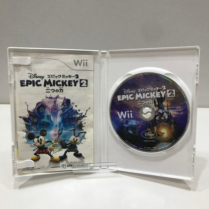 【中古品】 Nintendo Wii ニンテンドー ウィー ソフト ディズニーエピックミッキー2 ～二つの力～ [CERO区分_A / 全年齢対象商品] 028-261017-mh-12-fuzh 万代Net店