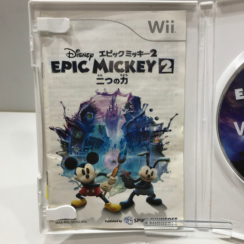 【中古品】 Nintendo Wii ニンテンドー ウィー ソフト ディズニーエピックミッキー2 ～二つの力～ [CERO区分_A / 全年齢対象商品] 028-261017-mh-12-fuzh 万代Net店
