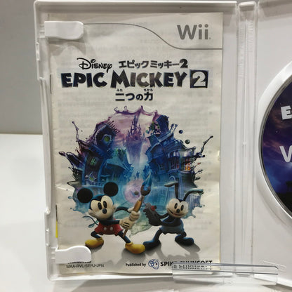 【中古品】 Nintendo Wii ニンテンドー ウィー ソフト ディズニーエピックミッキー2 ～二つの力～ [CERO区分_A / 全年齢対象商品] 028-261017-mh-12-fuzh 万代Net店