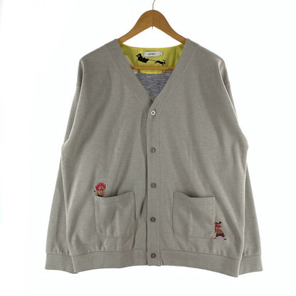 【中古品】【メンズ】 GRANIPH グラニフ ONE PIECE ダブルフェイス カーディガン 古着 147-261018-gm-15-fuzh サイズ：L カラー：グレー 万代Net店