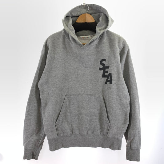 【中古品】【メンズ】 WIND AND SEA ウィンダンシー プルオーバー パーカー フーディー 142-261020-vt-94-fuzh サイズ：S カラー：グレー 万代Net店