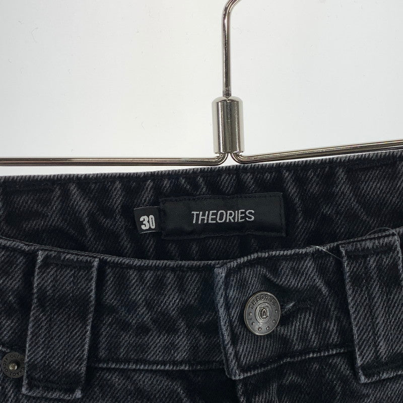 【中古品】【メンズ】 THEORIES PLAZA DENIM PANT デニムパンツ ジーンズ ボトムス 古着 153-261018-gm-56-fuzh サイズ：30 カラー：ブラック 万代Net店