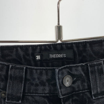 【中古品】【メンズ】 THEORIES PLAZA DENIM PANT デニムパンツ ジーンズ ボトムス 古着 153-261018-gm-56-fuzh サイズ：30 カラー：ブラック 万代Net店