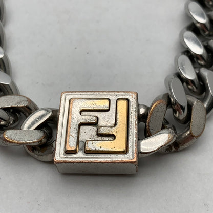 【中古品】【メンズ】 FENDI フェンディ FF NECKLACE ネックレス チェーン ブランド アクセサリー 182-261018-gm-32-fuzh カラー：シルバー　 万代Net店