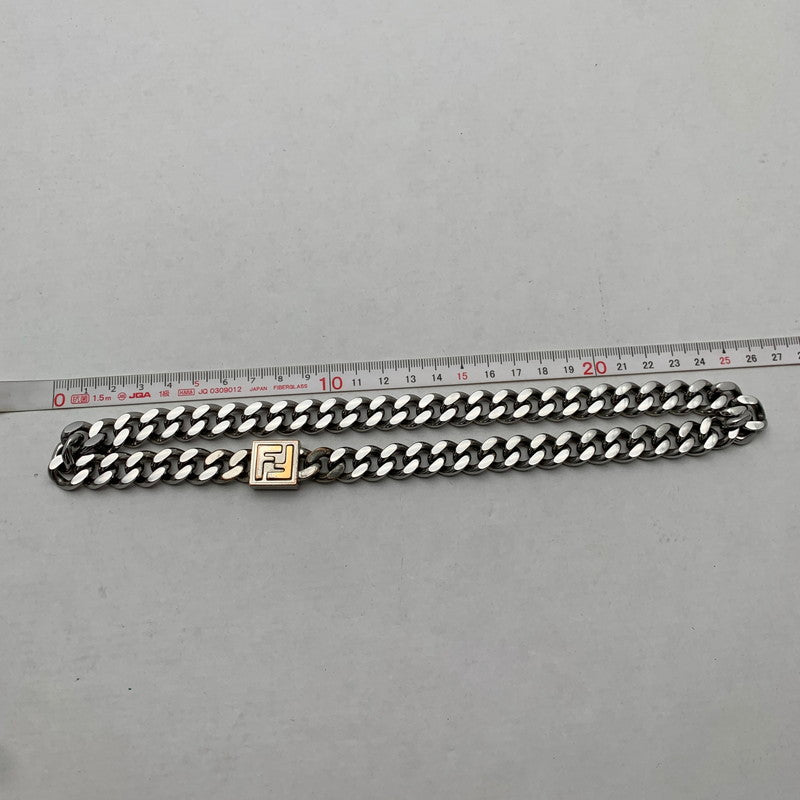 【中古品】【メンズ】 FENDI フェンディ FF NECKLACE ネックレス チェーン ブランド アクセサリー 182-261018-gm-32-fuzh カラー：シルバー　 万代Net店