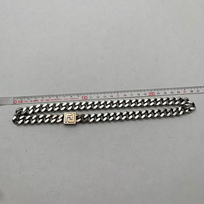 【中古品】【メンズ】 FENDI フェンディ FF NECKLACE ネックレス チェーン ブランド アクセサリー 182-261018-gm-32-fuzh カラー：シルバー　 万代Net店