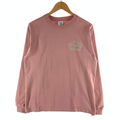 【中古品】【メンズ】 AVIREX アヴィレックス 長袖Tシャツ カットソー 古着 145-261018-gm-46-fuzh サイズ：M カラー：ピンク 万代Net店