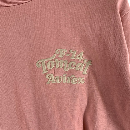 【中古品】【メンズ】 AVIREX アヴィレックス 長袖Tシャツ カットソー 古着 145-261018-gm-46-fuzh サイズ：M カラー：ピンク 万代Net店