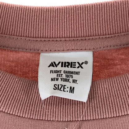 【中古品】【メンズ】 AVIREX アヴィレックス 長袖Tシャツ カットソー 古着 145-261018-gm-46-fuzh サイズ：M カラー：ピンク 万代Net店