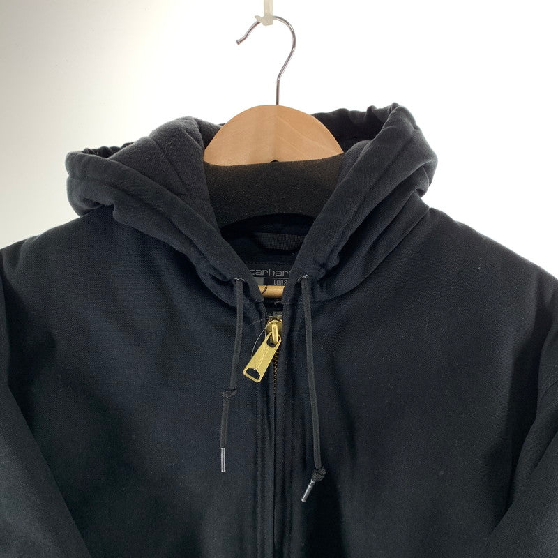 【中古品】【メンズ】 CARHARTT カーハート OJO140-M LOOSE FIT DUCK INSULATED FLANNEL LINED ACTIVE JACKET ダック アクティブジャケット ブルゾン 145-261018-gm-38-fuzh サイズ：M カラー：ブラック 万代Net店