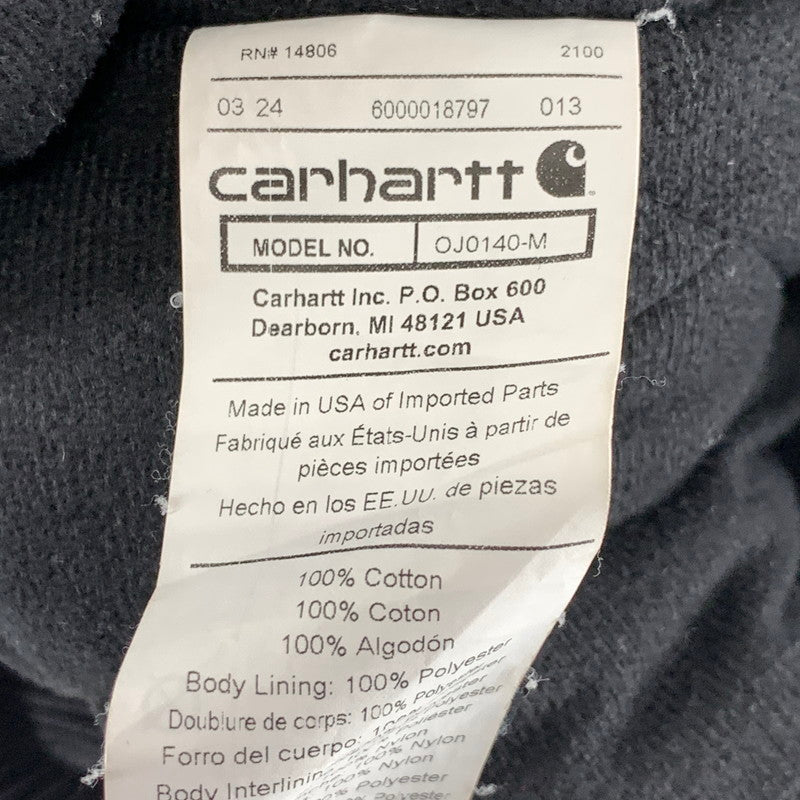 【中古品】【メンズ】 CARHARTT カーハート OJO140-M LOOSE FIT DUCK INSULATED FLANNEL LINED ACTIVE JACKET ダック アクティブジャケット ブルゾン 145-261018-gm-38-fuzh サイズ：M カラー：ブラック 万代Net店