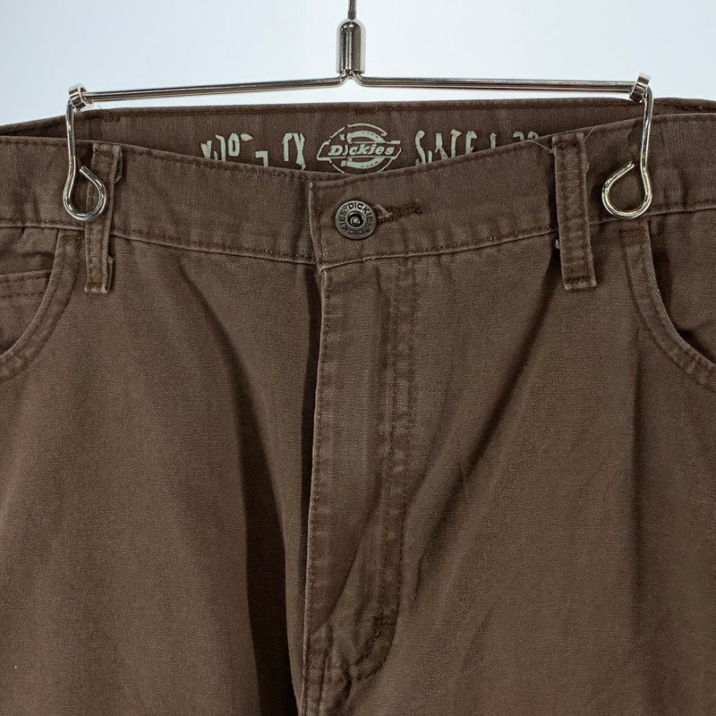 【中古品】【メンズ】 DICKIES ディッキーズ ペインターパンツ ボトムス 古着 156-261018-gm-52-fuzh サイズ：34 カラー：ブラウン 万代Net店