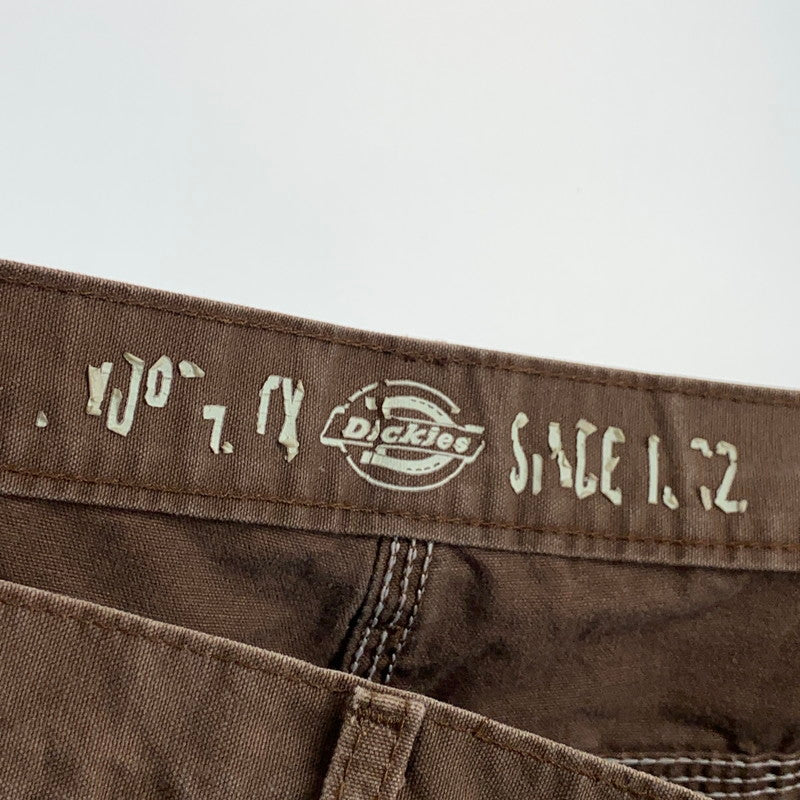 【中古品】【メンズ】 DICKIES ディッキーズ ペインターパンツ ボトムス 古着 156-261018-gm-52-fuzh サイズ：34 カラー：ブラウン 万代Net店
