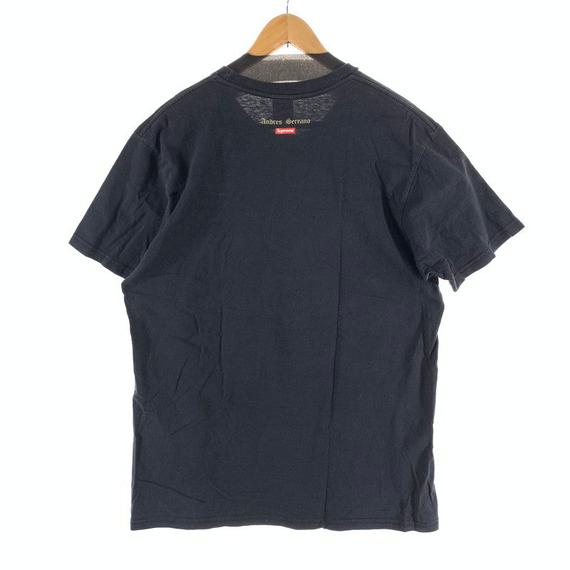 【中古品】【メンズ】 SUPREME シュプリーム PISS CHRIST TEE 半袖Tシャツ カットソー 149-261018-gm-47-fuzh サイズ：L カラー：ブラック 万代Net店