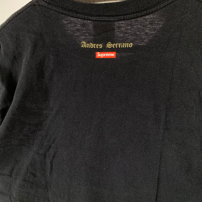 【中古品】【メンズ】 SUPREME シュプリーム PISS CHRIST TEE 半袖Tシャツ カットソー 149-261018-gm-47-fuzh サイズ：L カラー：ブラック 万代Net店