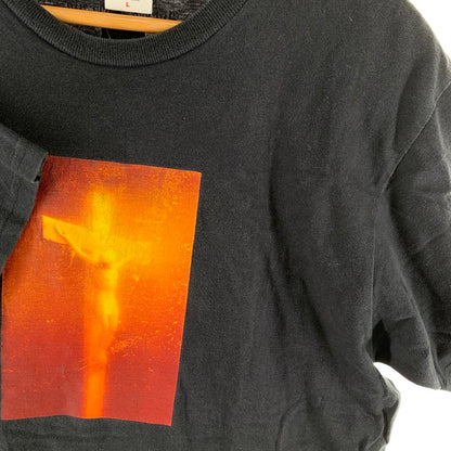 【中古品】【メンズ】 SUPREME シュプリーム PISS CHRIST TEE 半袖Tシャツ カットソー 149-261018-gm-47-fuzh サイズ：L カラー：ブラック 万代Net店