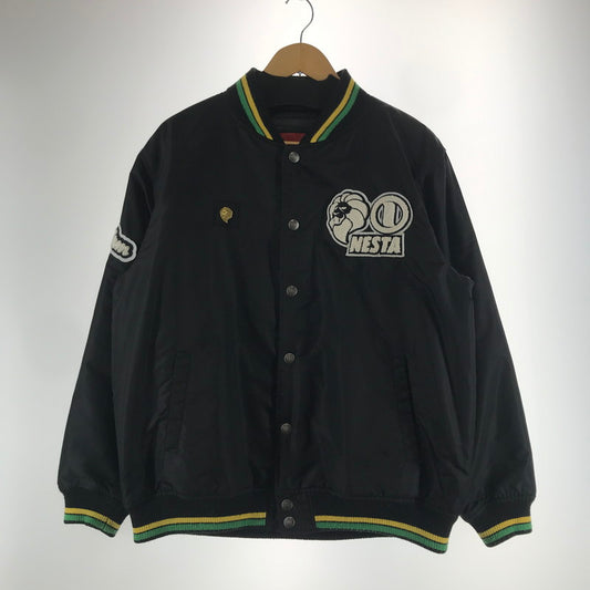 【中古品】【メンズ】 NESTA BRAND ネスタブランド スタジャン スタジアム ジャンパー アウター コート 古着 142-261021-mh-03-fuzh サイズ：L カラー：ブラック 万代Net店