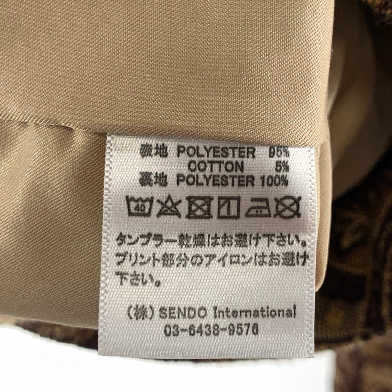 【中古品】【メンズ】 MLVINCE ペイズリー柄ジャガードトラッカージャケット アウター ブルゾン 142-261018-gm-37-fuzh サイズ：M カラー：ブラウン 万代Net店