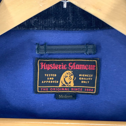 【中古品】【メンズ】 HYSTERIC GLAMOUR ヒステリックグラマー GHOST WOLVES刺繍ラウンドカラージャケット 140-261018-gm-34-fuzh サイズ：M カラー：ブラック 万代Net店