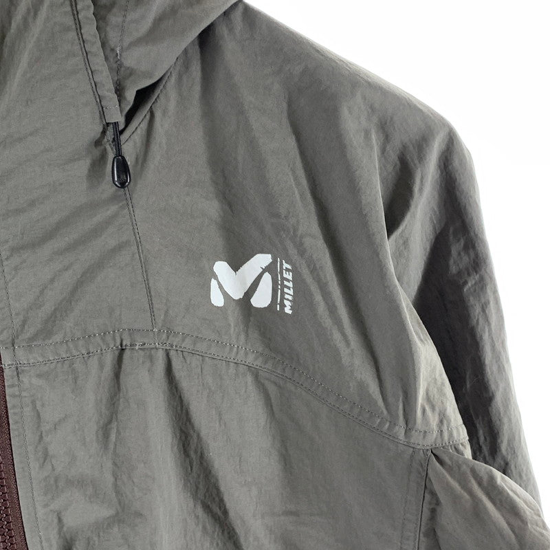 【中古品】【メンズ】 MILLET ミレー RIDE WIND JACKET ウインドジャケット アウター 古着 ナイロンジャケット 144-261018-gm-35-fuzh サイズ：M カラー：カーキ 万代Net店