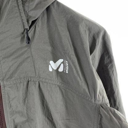 【中古品】【メンズ】 MILLET ミレー RIDE WIND JACKET ウインドジャケット アウター 古着 ナイロンジャケット 144-261018-gm-35-fuzh サイズ：M カラー：カーキ 万代Net店