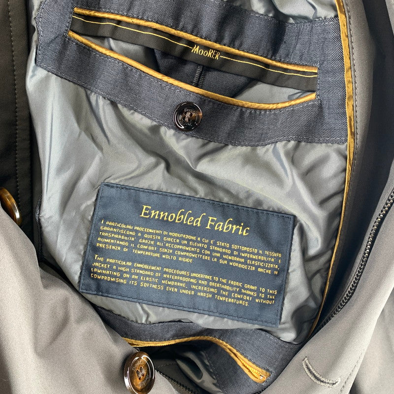 【中古品】【メンズ】 MOORER ムーレー NYLON JACKET ナイロンジャケット 上着 アウター BROWN.フード ※袖汚れあり 141-261022-io-03-fuzh カラー：ブラウン 万代Net店