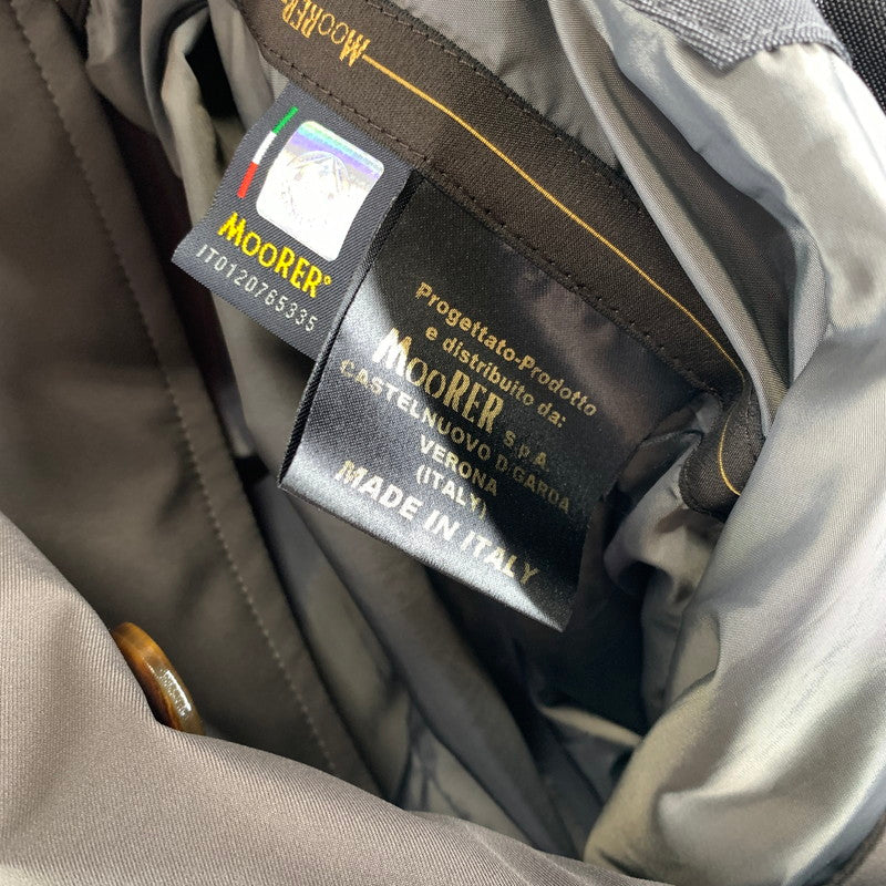 【中古品】【メンズ】 MOORER ムーレー NYLON JACKET ナイロンジャケット 上着 アウター BROWN.フード ※袖汚れあり 141-261022-io-03-fuzh カラー：ブラウン 万代Net店