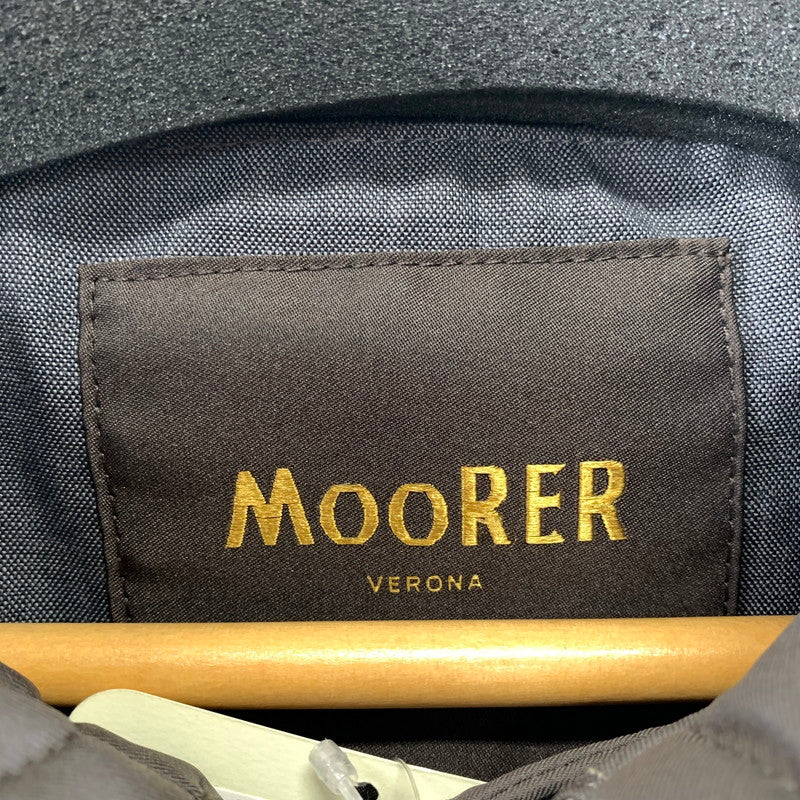 【中古品】【メンズ】 MOORER ムーレー NYLON JACKET ナイロンジャケット 上着 アウター BROWN.フード ※袖汚れあり 141-261022-io-03-fuzh カラー：ブラウン 万代Net店