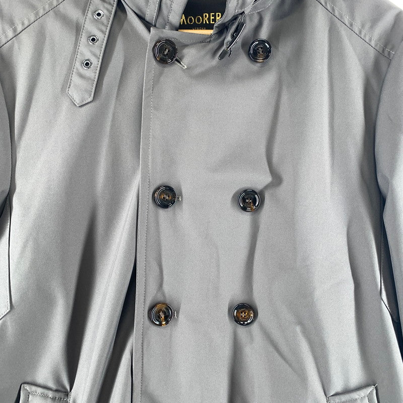 【中古品】【メンズ】 MOORER ムーレー NYLON JACKET ナイロンジャケット 上着 アウター BROWN.フード ※袖汚れあり 141-261022-io-03-fuzh カラー：ブラウン 万代Net店