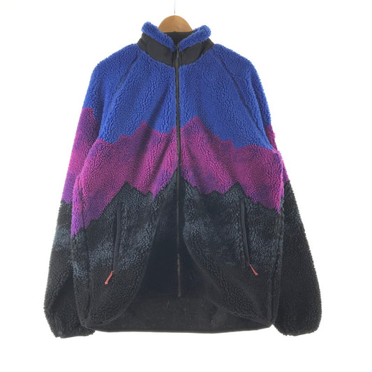 【中古品】【メンズ】 GRAMICCI グラミチ×NANGA RIDGELINE JQ FLEECE ZIP BLOUSON フリーズ ジップ ブルゾン カラーBLUE/PURPLE SIZE:XL 144-261021-ky-03-fuzh 万代Net店