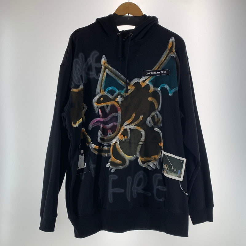【中古品】【メンズ】 GUERNIKA ゲルニカ PULLOVER HOODIE プルオーバー フーディー パーカー BLACK 140-261022-io-08-fuzh カラー：ブラック 万代Net店