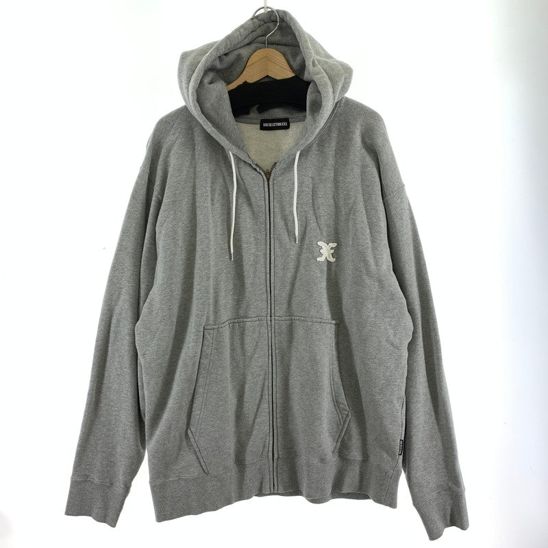 【中古品】【メンズ】 GOD SELECTION XXX ゴッドセレクション トリプルエックス ZIPUP PARKA ジップアップ パーカー フーディー 142-261020-vt-89-fuzh サイズ：XL カラー：グレー 万代Net店
