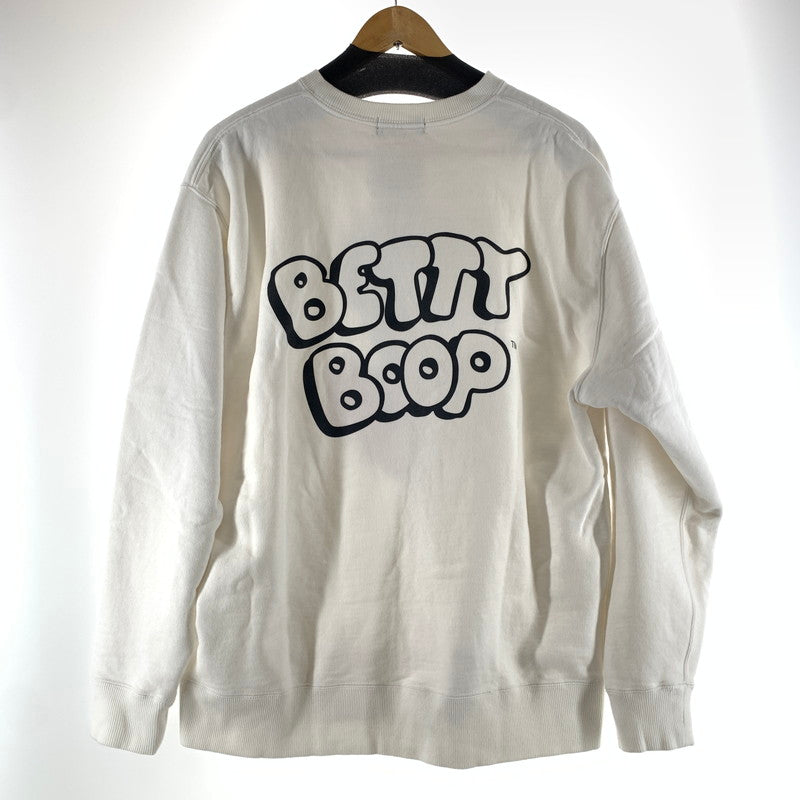 【中古品】【メンズ】 GOD SELECTION XXX ゴッドセレクション BETTY BOOP SWEATSHIRT ベティブープ スウェットシャツ トレーナー WHITE 142-261022-io-07-fuzh カラー：ホワイト 万代Net店