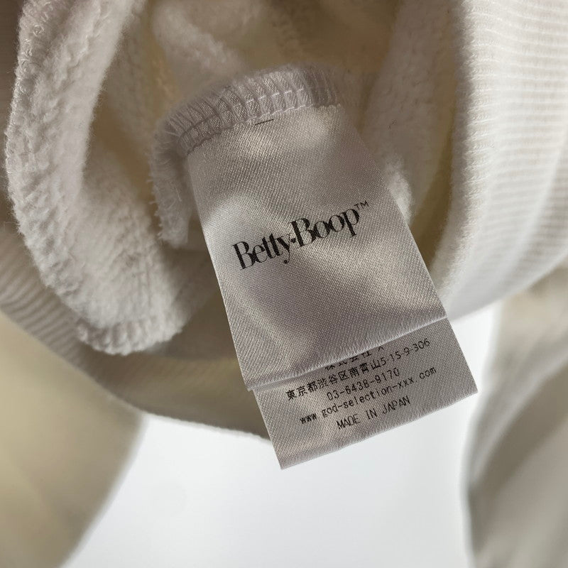 【中古品】【メンズ】 GOD SELECTION XXX ゴッドセレクション BETTY BOOP SWEATSHIRT ベティブープ スウェットシャツ トレーナー WHITE 142-261022-io-07-fuzh カラー：ホワイト 万代Net店