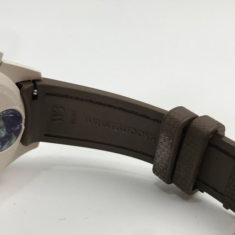 【中古品】【メンズ】 OMEGA オメガ×SWATCH スウォッチ MISSION TO SATURN カラーBROWN 替ベルト 箱付属 腕時計 197-261027-ky-06-fuzh 万代Net店