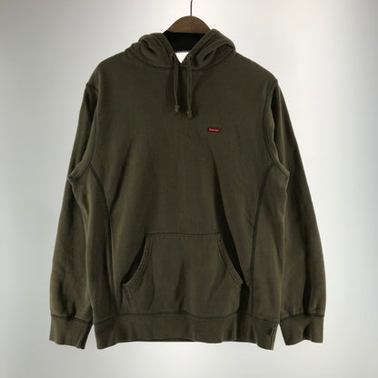 【中古品】【メンズ】 SUPREME シュプリーム SMALL BOX LOGO HOODED SWEATSHIRT スモール ボックスロゴフーディー パーカー カラーKHAKI/SIZE:M　 149-261023-ky-01-fuzh 万代Net店