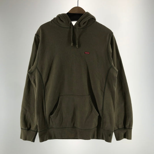 【中古品】【メンズ】 SUPREME シュプリーム SMALL BOX LOGO HOODED SWEATSHIRT スモール ボックスロゴフーディー パーカー カラーKHAKI/SIZE:M　 149-261023-ky-01-fuzh 万代Net店