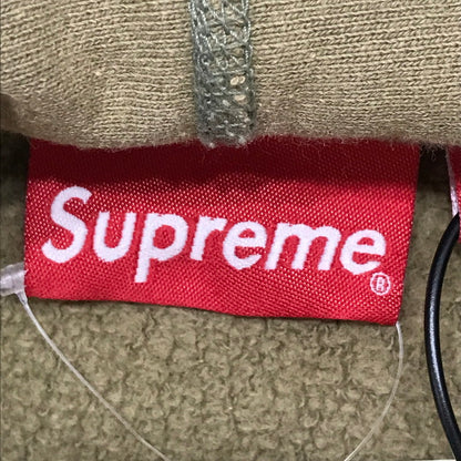 【中古品】【メンズ】 SUPREME シュプリーム SMALL BOX LOGO HOODED SWEATSHIRT スモール ボックスロゴフーディー パーカー カラーKHAKI/SIZE:M　 149-261023-ky-01-fuzh 万代Net店