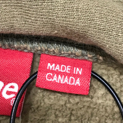 【中古品】【メンズ】 SUPREME シュプリーム SMALL BOX LOGO HOODED SWEATSHIRT スモール ボックスロゴフーディー パーカー カラーKHAKI/SIZE:M　 149-261023-ky-01-fuzh 万代Net店