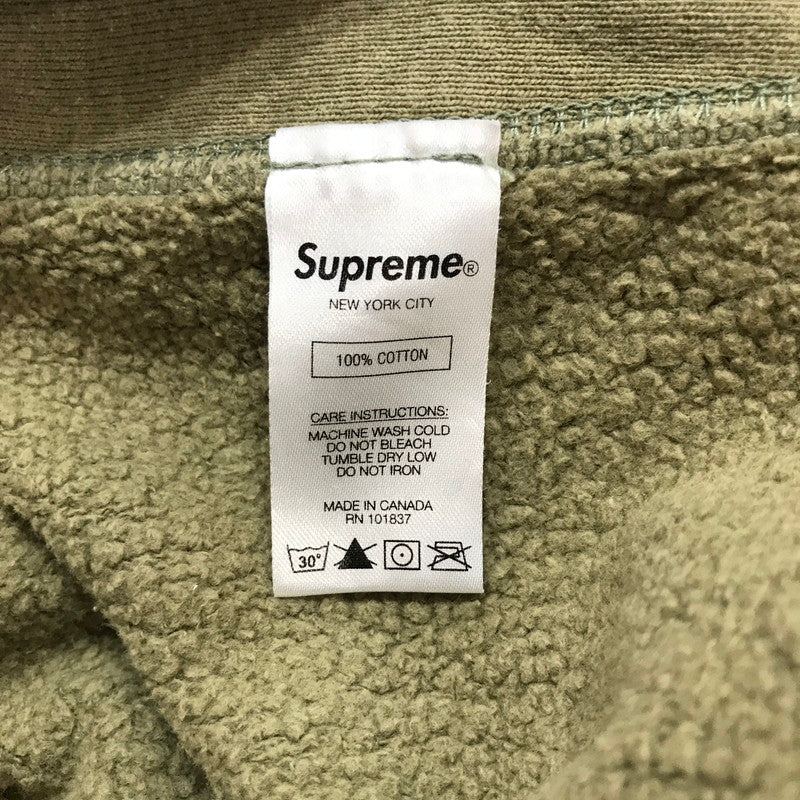 【中古品】【メンズ】 SUPREME シュプリーム SMALL BOX LOGO HOODED SWEATSHIRT スモール ボックスロゴフーディー パーカー カラーKHAKI/SIZE:M　 149-261023-ky-01-fuzh 万代Net店