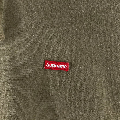 【中古品】【メンズ】 SUPREME シュプリーム SMALL BOX LOGO HOODED SWEATSHIRT スモール ボックスロゴフーディー パーカー カラーKHAKI/SIZE:M　 149-261023-ky-01-fuzh 万代Net店