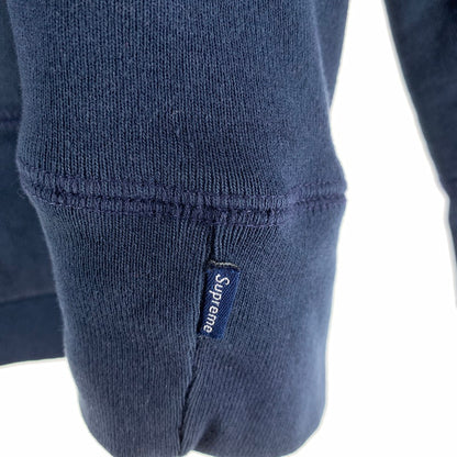 【中古品】【メンズ】 SUPREME シュプリーム BURNING CROSSES PULLOVER プルオーバー パーカー フーディー NAVY ※小さな穴・汚れ・使用感あり 149-261024-io-10-fuzh サイズ：S カラー：ネイビー 万代Net店