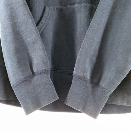 【中古品】【メンズ】 SUPREME シュプリーム BURNING CROSSES PULLOVER プルオーバー パーカー フーディー NAVY ※小さな穴・汚れ・使用感あり 149-261024-io-10-fuzh サイズ：S カラー：ネイビー 万代Net店