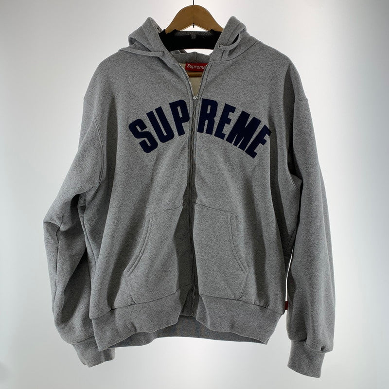 【中古品】【メンズ】 SUPREME シュプリーム ARC THERMAL LINED ZIP UP HOODED SWEATSHIRT フーディー パーカー スウェットシャツ GRAY ※汚れあり 149-261024-io-09-fuzh サイズ：M カラー：グレー 万代Net店