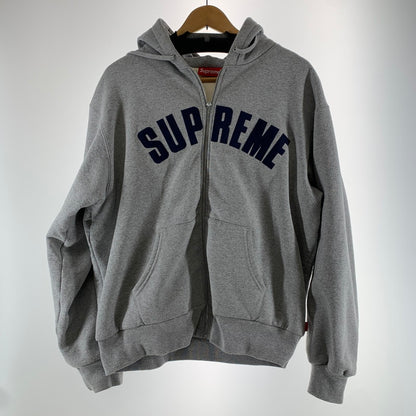 【中古品】【メンズ】 SUPREME シュプリーム ARC THERMAL LINED ZIP UP HOODED SWEATSHIRT フーディー パーカー スウェットシャツ GRAY ※汚れあり 149-261024-io-09-fuzh サイズ：M カラー：グレー 万代Net店