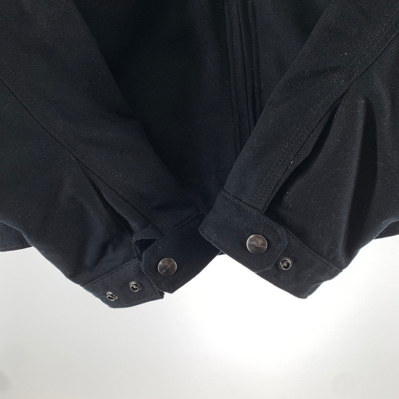 【中古品】【メンズ】 CARHARTT カーハート DETROIT JACKET デトロイトジャケット BLACK ブランケット ※ジップ渋い 145-261024-io-07-fuzh サイズ：M カラー：ブラック 万代Net店