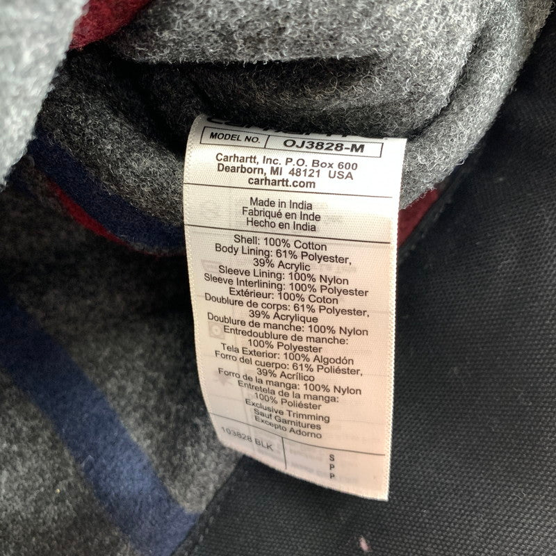 【中古品】【メンズ】 CARHARTT カーハート DETROIT JACKET デトロイトジャケット BLACK ブランケット ※ジップ渋い 145-261024-io-07-fuzh サイズ：M カラー：ブラック 万代Net店