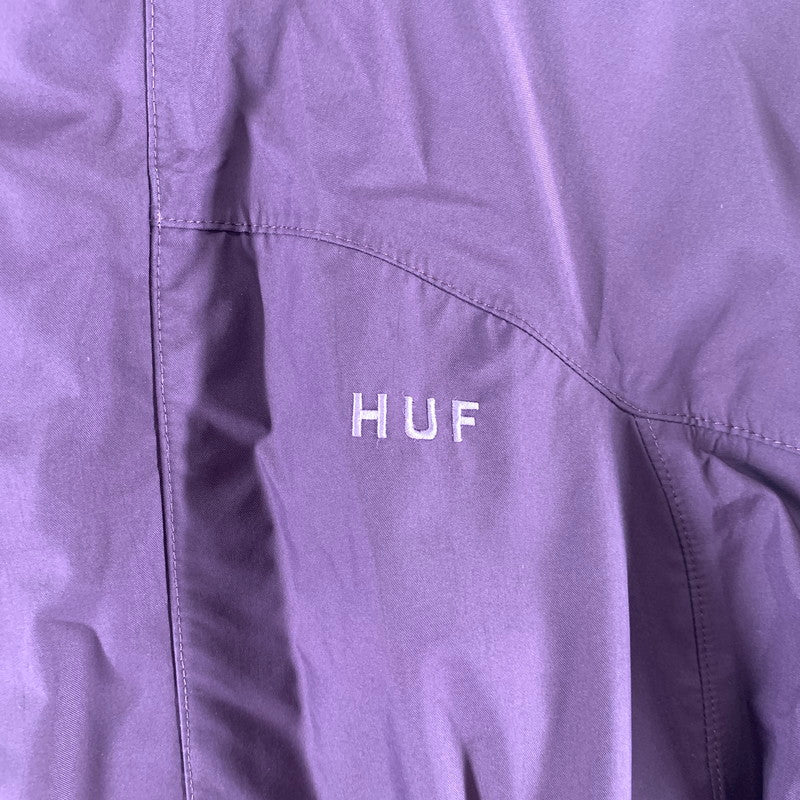 【中古品】【メンズ】 HUF ハフ OG LOGO 3LAYER SHELL JACKET シェルジャケット アウター 上着 PURPLE ※ほつれ・汚れあり 142-261024-io-11-fuzh サイズ：L カラー：パープル 万代Net店
