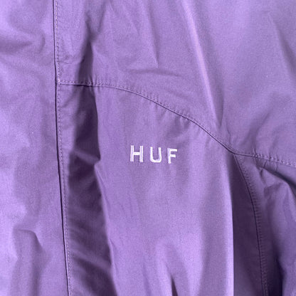 【中古品】【メンズ】 HUF ハフ OG LOGO 3LAYER SHELL JACKET シェルジャケット アウター 上着 PURPLE ※ほつれ・汚れあり 142-261024-io-11-fuzh サイズ：L カラー：パープル 万代Net店