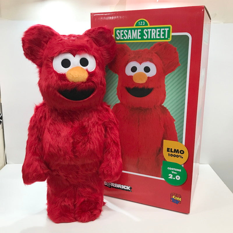 【中古美品】 BE@RBRICK 1000％ ELMO COSTUME VER2.0 ベアブリック セサミストリート エルモ 178-261023-mh-01-fuz カラー：赤 万代Net店